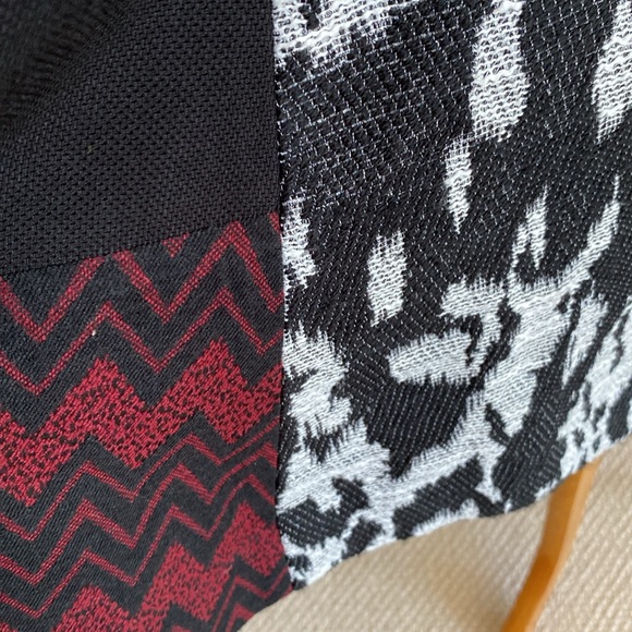 STUNNING Julien Paris Patchwork A-Line Dress Size 2 - Picture 3 of 11